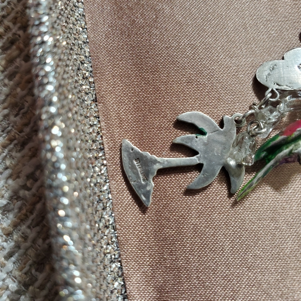 Vintage Lucy Issacs Sterling Rainforest Necklace - Picture 10 of 16
